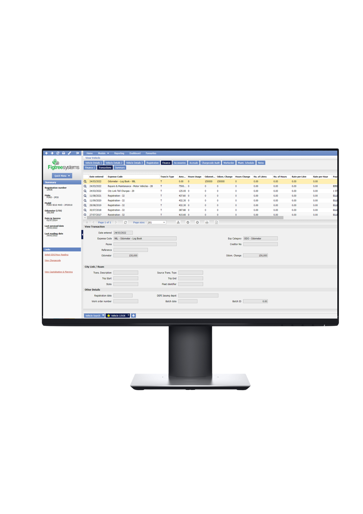 screenshot of Figtree Fleet
